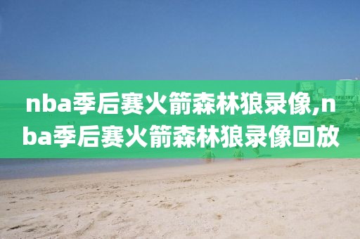 nba季后赛火箭森林狼录像,nba季后赛火箭森林狼录像回放