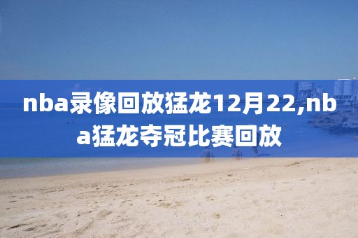 nba录像回放猛龙12月22,nba猛龙夺冠比赛回放