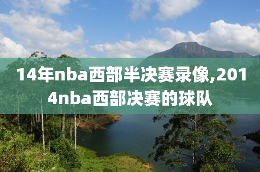 14年nba西部半决赛录像,2014nba西部决赛的球队
