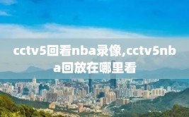 cctv5回看nba录像,cctv5nba回放在哪里看