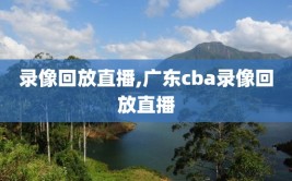 录像回放直播,广东cba录像回放直播