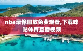 nba录像回放免费观看,下载咪咕体育直播视频